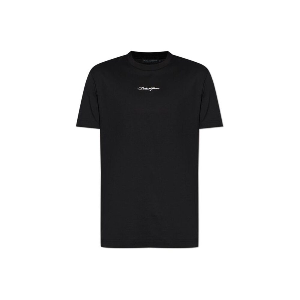T-shirt with embroidered logo